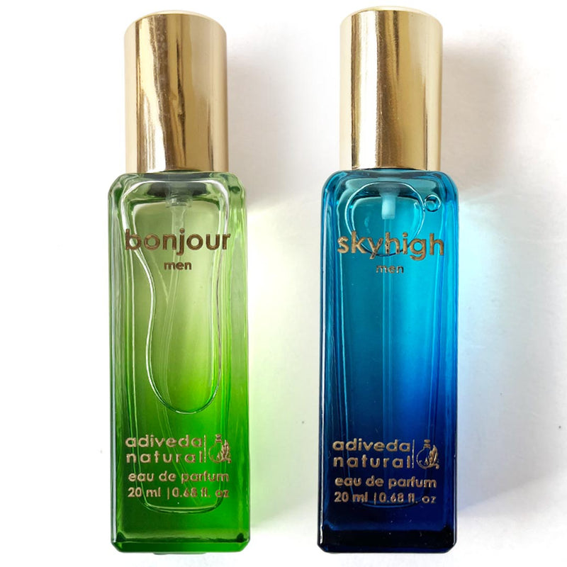 Bonjour & Skyhigh 20ml Combo Pocket Perfume for Men | Premium Eau De Parfum | Gift Set For Him