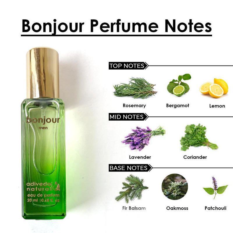 Bonjour Fresh Woody Citrusy Pocket Perfume for Men 20 ml