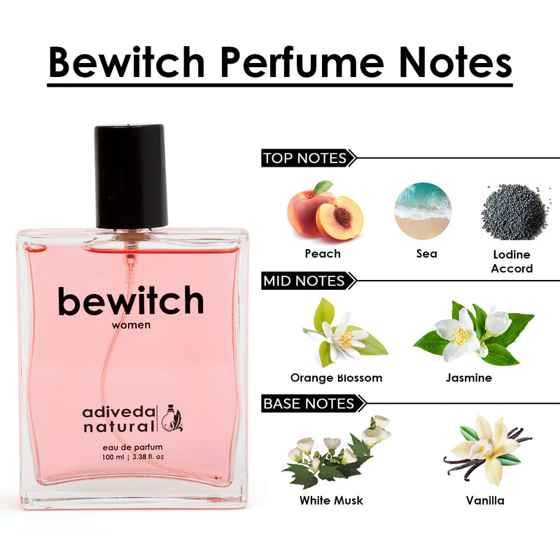 bewitch perfume notes for women | Bewitch Perfume For Womnen | Perfume | Colonge | Scent | Eau De Parfum | Fragrance | Floral Perfume | Fresh | Woody Perfume | Spicy Perfume | Fresh Perfume | Perfume | Natural Perfume | Organic Perfume | Indian Perfume | Adiveda Natural Perfume | Adiveda Natural | 100 ml Perfume