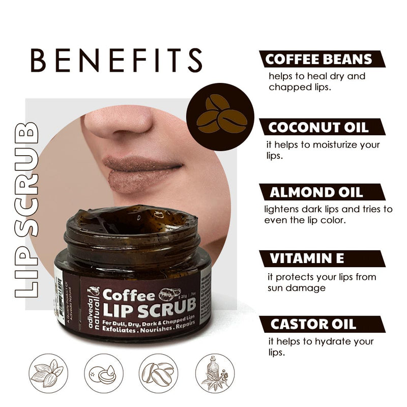 lip scrub | healthy lips | chapped | tanned lips | heal chapped lips | long lasting redness | lip smoother | relieve dryness of your lips lip scrup for women | top selling lip scrub | natural coffee lip scrub | remove blackness of lips | coffee scrub | remove blackness of lips | affordable price | natural ingredient scrub | For Dry Lips | For Men | For Women | Beauty | Cosmetics | Beauty & Cosmetics | India Cosmetics Product | Beauty Product | Adivbeda Natural