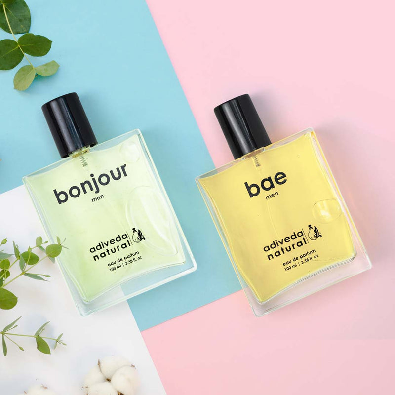 Perfume combo for men | bonjour and bae for men | perfumes for adiveda naturals | Bonjour Perfume For Men | Bae Perfume For Men | Perfume | Eau De Parfum | Scent | Oud | Fragrance | Fashion | Shopping | Lifestyle | Perfume For Men | Adiveda Natural  | 100 ml perfume