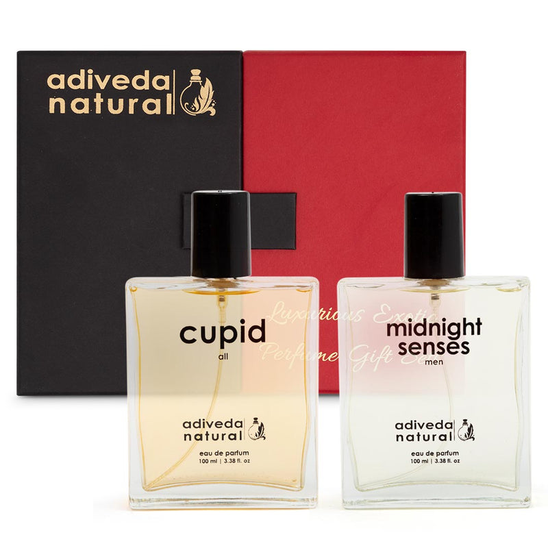 perfume gift set | cupid for all | midnight senses for men | Cupid Perfume For All | Midnight Senses For Men | Perfume For All | Men's Perfume | Women's Perfume | Perfume | Scent | Fragrance | Sweet Perfume | Floral Perfume | White Oud | Oud Fragrance | Natural perfume | Organic Perfume | Indian Perfume | Adiveda Natural Perfume | Adiveda Natural | 100 Perfume