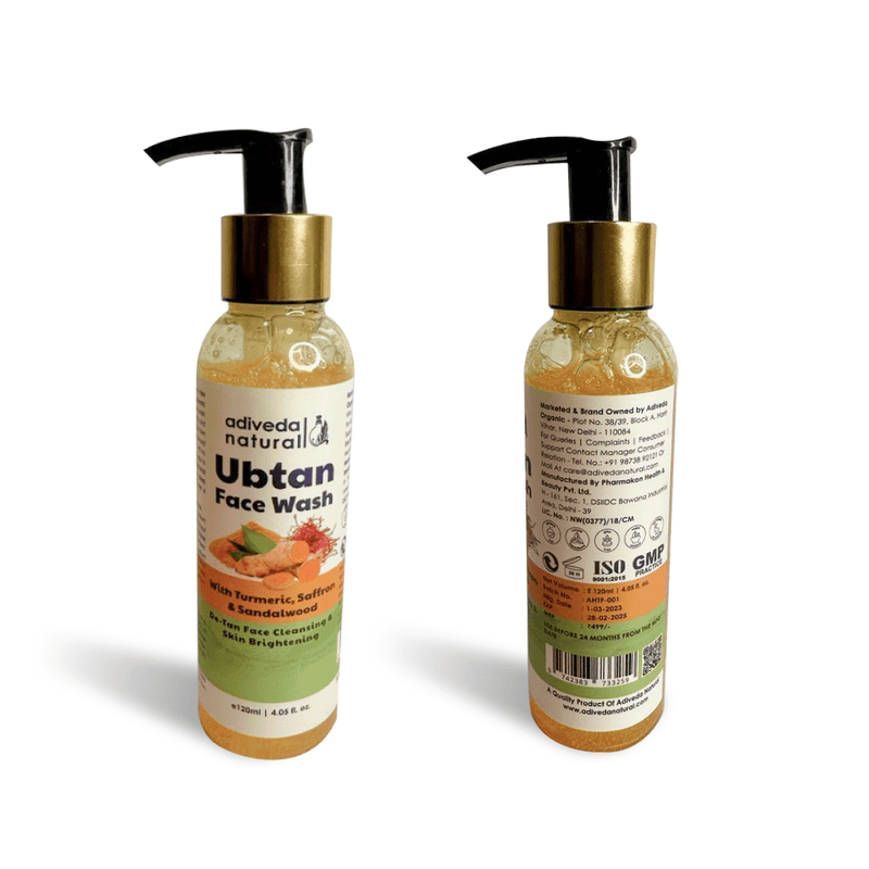 Ubtan face Wash | Skin Care Product | Saffron face Wash For Men | Face Wash For Women | Adiveda Natural Product