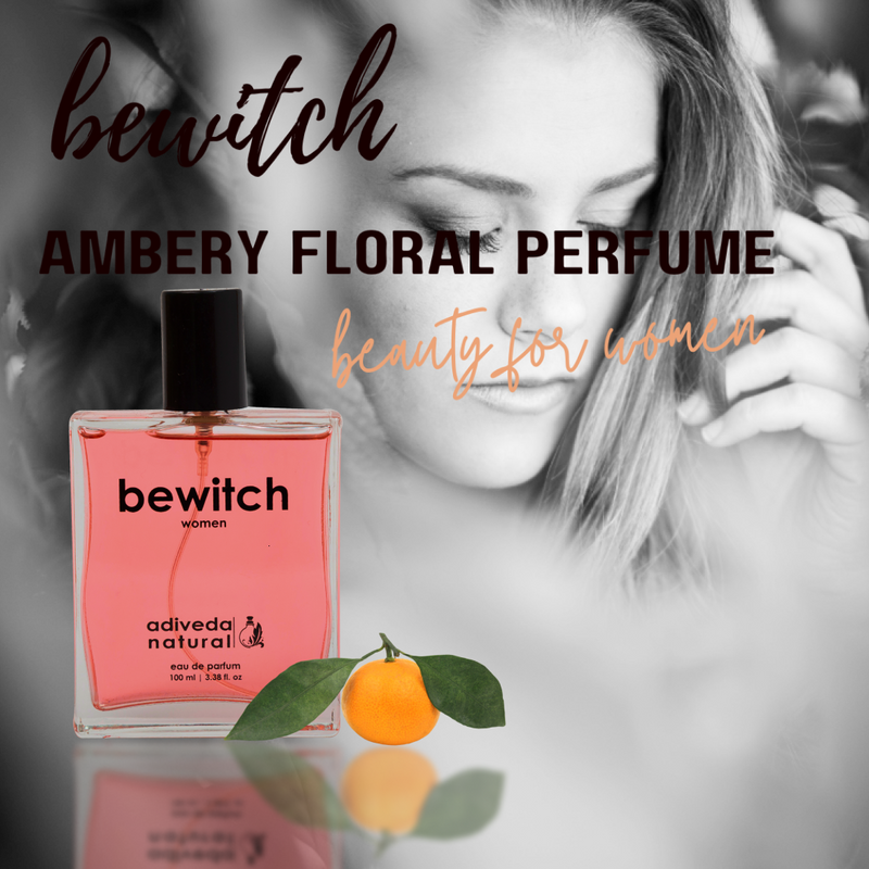 Bewitch women perfume by Adiveda Natural | musky perfume for women | floral and musky perfume | amber perfume | amber musk perfume | sweet floral perfume | floral and musky perfume | amber perfume | amber musk perfume | sweet floral perfume | Perfume | Scent | Colonge | Fragrance | Sweet Ambery Perfume | Bewitch Women Perfume | Eau De Parfum | Natural Perfume | Organic Perfume | Floral Perfume | Musky Perfume | Musky PerFume For Women | Indian Perfume | Adiveda Natural Perfume | Adiveda Natural | 100 ml