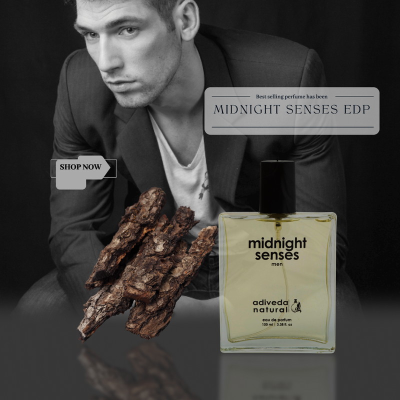 Midnight Senses Men Perfume | spicy woody perfume | white oud perfume | oud perfume for men | oud perfume men's | best woody spicy perfume | Perfume | Scent | Colonge | Fragrance | Eau De Parfum | Midnight EDP | White Oud | Top Selling | Affordable Price | Fashion | Shopping | Lifestyle | Indian Perfume | Adiveda Natural Perfume | 100 ml perfume notes