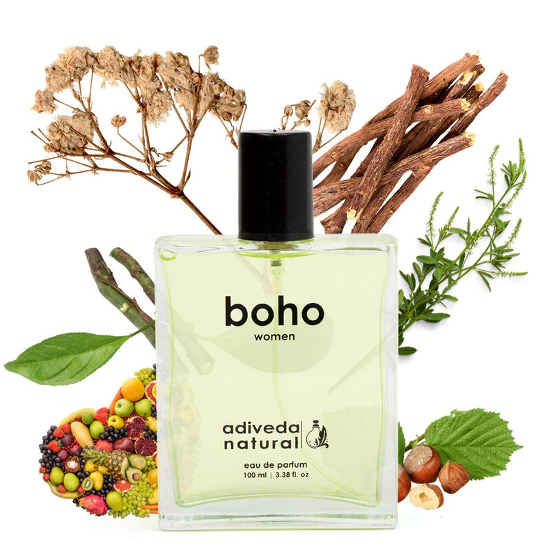 Boho women perfume by Adiveda Natural | sweet woody perfume | best woody perfumes for her | warm floral perfume | woody perfume for women | sweet Perfume | Warm perfume | Woody Perfume | Perfume For Women | Boho Perfume For Women | Perfume | Scent | Fragrance | Eau De Parfum | Women EDP | Natural Perfume | Organic Perfume | Fashion | Shopping | LifeStyle | Luxury Perfume | Indian Perfume | Adiveda Natural Perfume | Adiveda Natural | 100 ml perfume