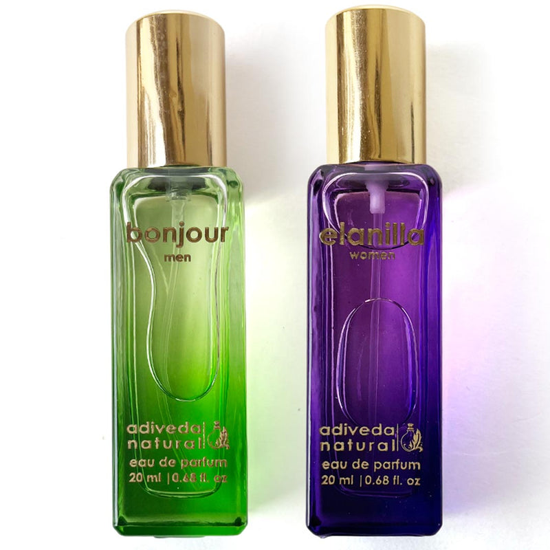 Adiveda Natural couple perfume set 20ml – Valentine’s Day and anniversary gift pack