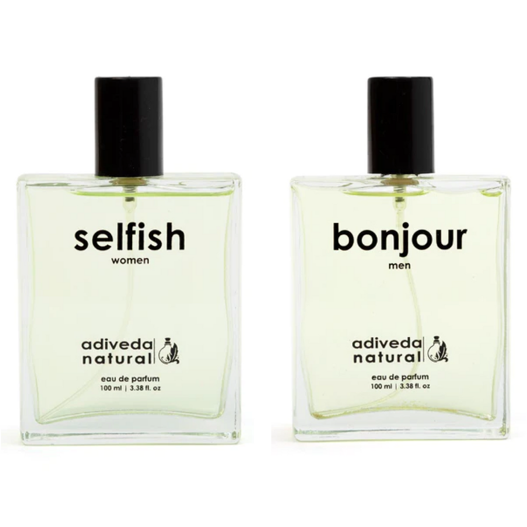 Adiveda Natural Bonjour and Selfish perfume combo pack for men"