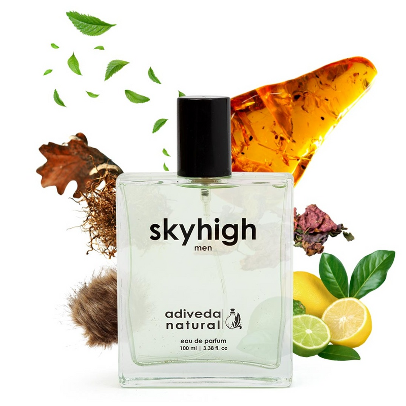 "Adiveda Natural Bonjour and Sky High perfume for men – long-lasting premium fragrance