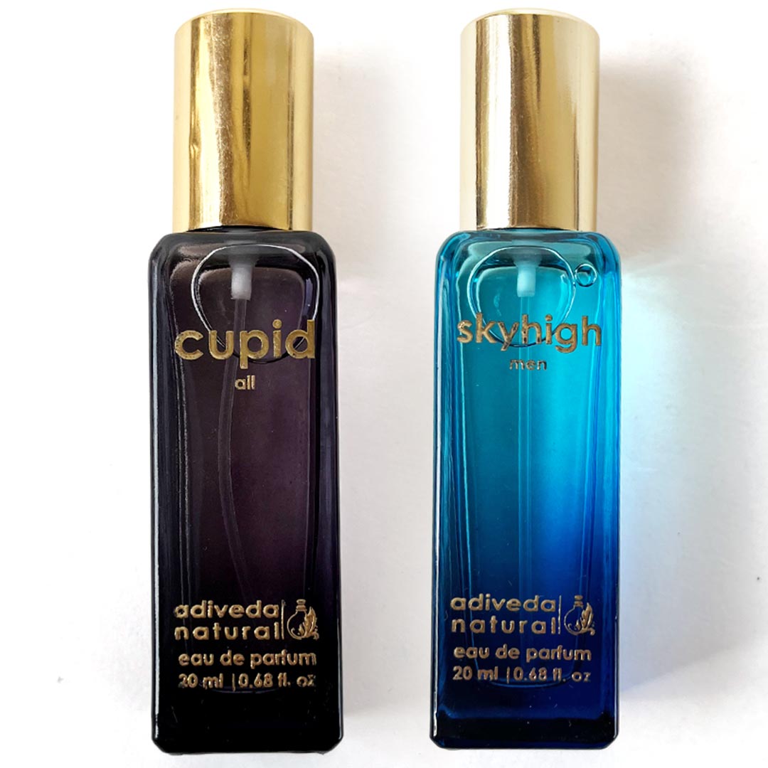 Adiveda Natural Cupid and Sky High perfume combo pack – unisex and men’s fragrances