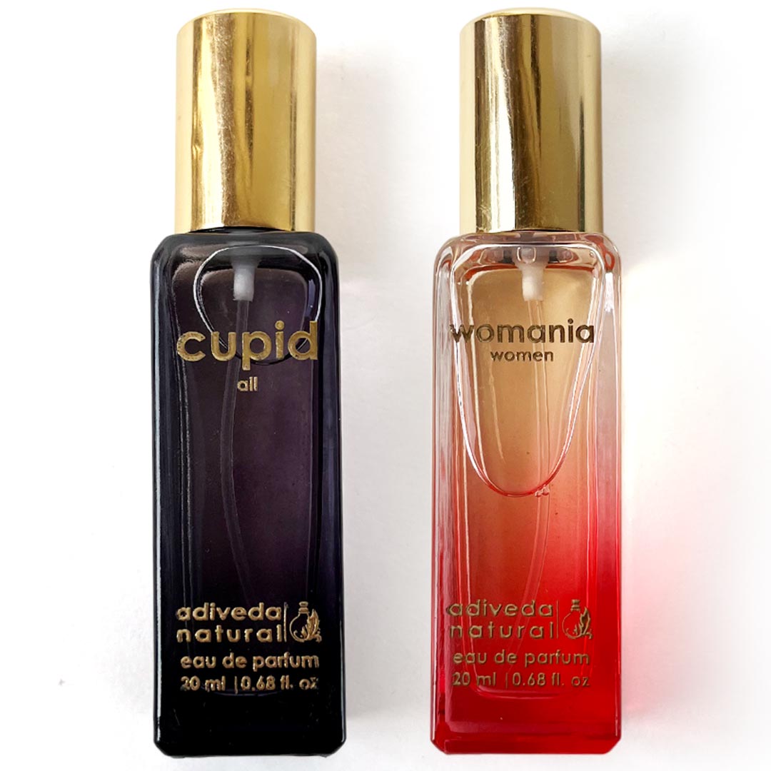 Adiveda Natural Cupid and Womania 20ml perfume combo pack – unisex and women’s fragrances