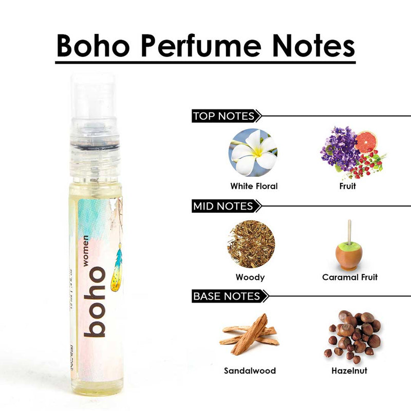 Boho perfume tester | woody perfume sample for women | perfume miniature | mini perfume | pocket perfume | travel friendly perfume | perfume vial | Perfume | Scent | Cologne | Oud Fragrance | Fashion | Shopping | Lifestyle | Luxury Perfume | Affordable Price | Top Selling Product | Natural Perfume | Organic Perfume | Indian Perfume | Adiveda Natural Perfume