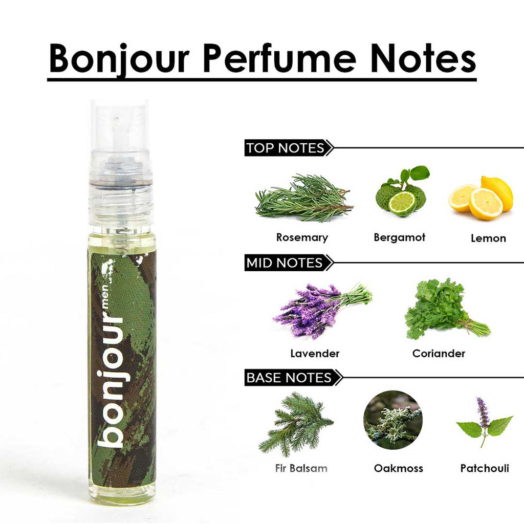 Bonjour perfume tester | woody perfume sample | citrus mini perfume | perfume miniature | pocket friendly fresh citrus perfume  | Woody | Fresh | Spicy | Aqua men | Cologne | Scent | Fragrance | Eau De Parfum | Natural Perfume Organic Perfume | Adiveda Natural Perfume