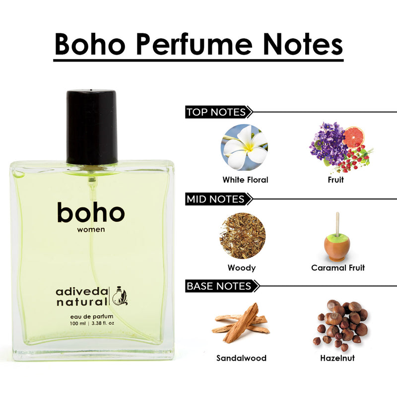 boho perfumes notes | boho perfume for women | bonjour perfume | Boho Perfume For women | Bonjour Perfume For Men | Scent | Fragrance | Colonge | Woody perfume | fresh Perfume | Sweet Perfume | Spicy Perfume | fashion | Shopping | Lifestyle | Luxury | Natural Perfume | organic Perfume | Indian Perfume | Adiveda Natural Perfume | Adiveda Natural | 100 ml Perfume