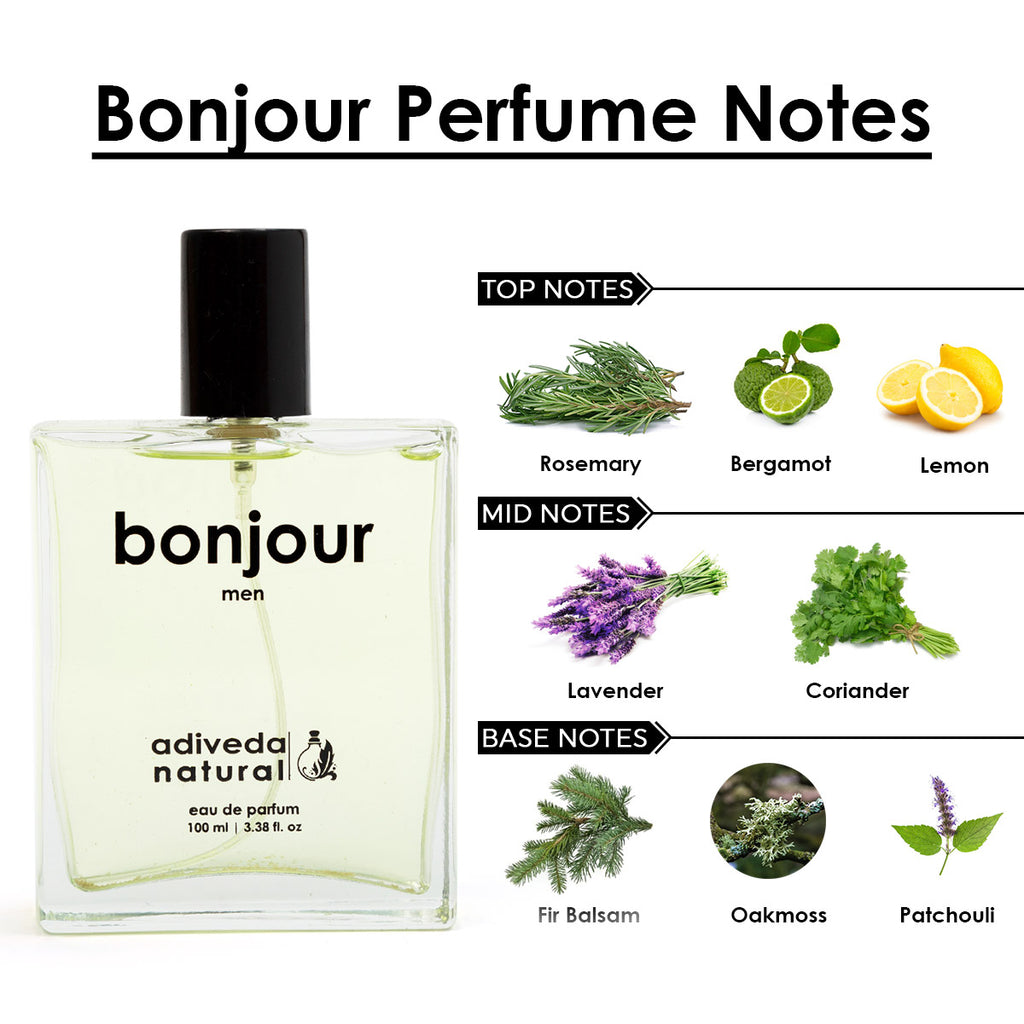 Bonjour Men EDP - Fresh Woody Perfume | Citrusy Men Perfume