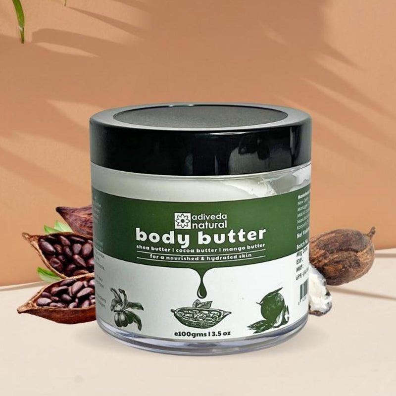 natural body butter | body butter cream | shea butter moisturizer | Natural Body Lotion | Beauty Care & Cosmetics | For Nourished Body | Moisturizing | Hydrated | Skin Tone | Fashion | Shopping | Beauty Product | Best selling | Affordable Price | Natural | Organic | Adiveda Natural