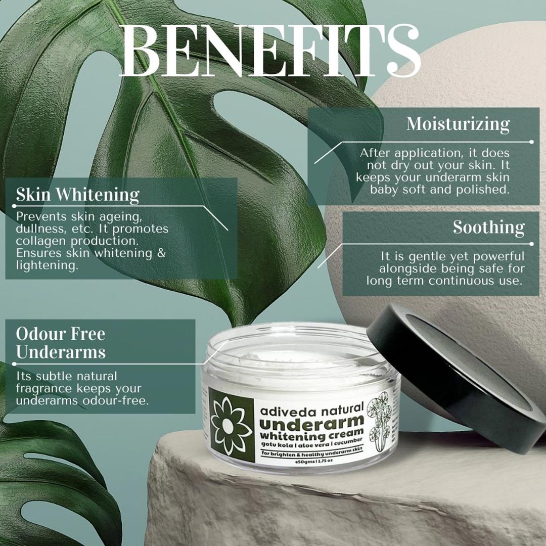 under arm lightening cream | underarm lightening cream | underarm whitening cream |  Beauty | Beauty Care | Cosmetics | Underarm Cream | Skin Lightening | Darkness Removal | Skin Whitening | Sweet Protection | Odor Free | Natural | Organic | Indian Cosmetics | Adiveda Natural