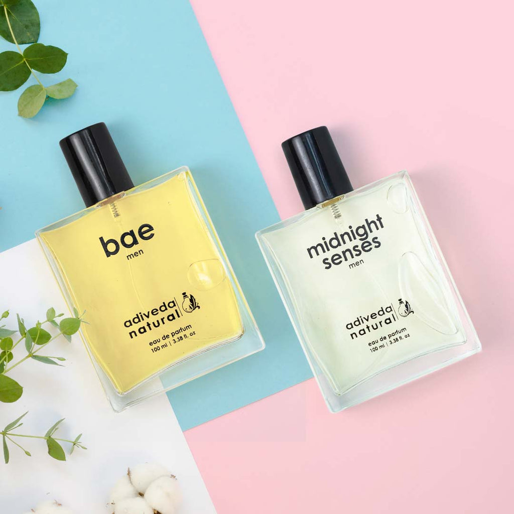 Bae & Midnight Senses Woody and Oud Combo Eau De Parfum | combo pack for men parfum | Bae Perfume For Men | Midnight Senses Perfume For Men | Perfume | Scent | Spicy Perfume | Combo Pack  | Eau De Parfum | Perfume Fragrance | Colonge | Midnight Senses Perfume | Fashion | Shopping | Natural Perfume | Organic Perfume | Adiveda Natural | Fresh | India 