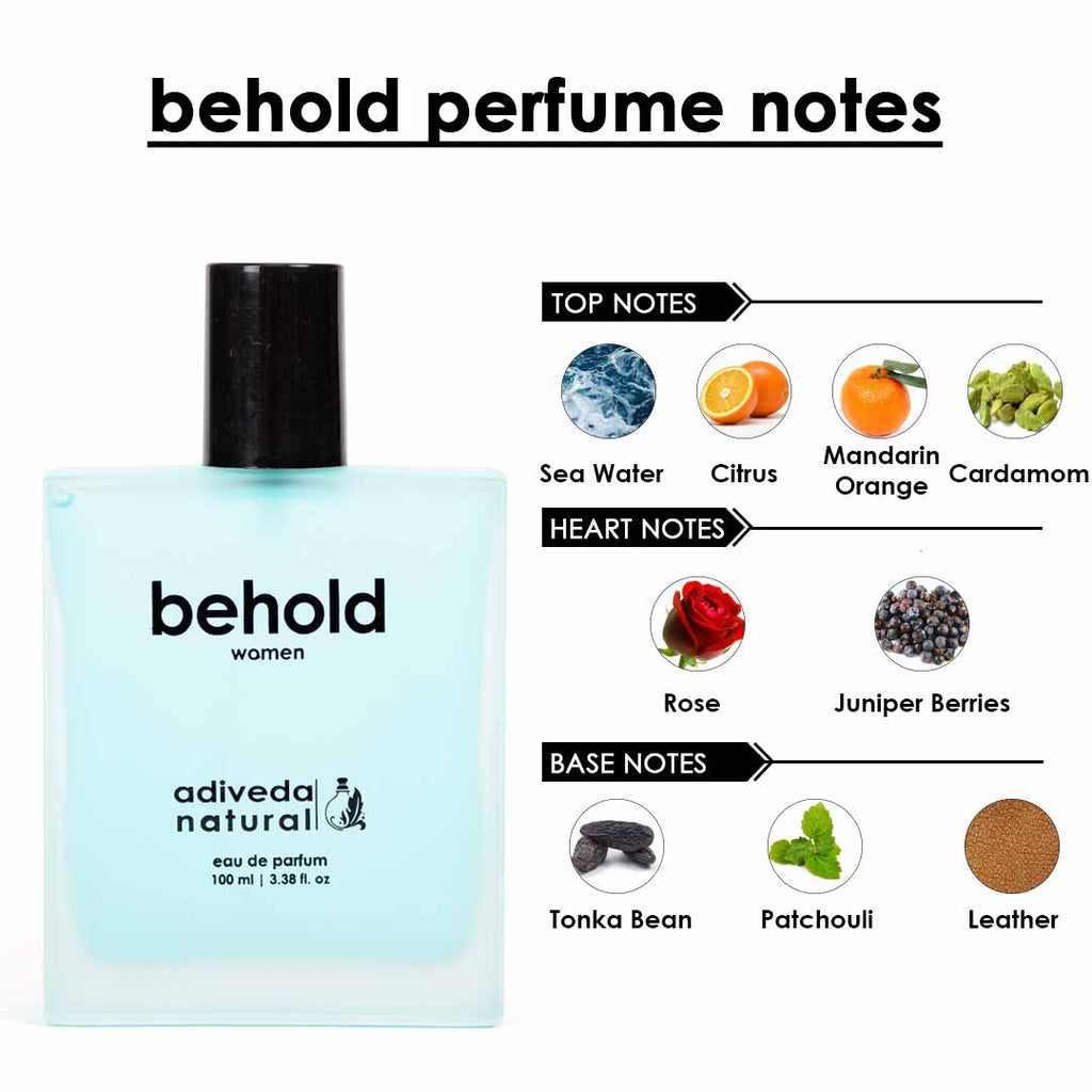 Behold women perfume | leather perfume | citrus fragrance | rose leather perfume | citrus cologne | best citrus perfume | Behold perfume For Women | Perfume For Women | Leather Perfume | Ocean Frash Perfume | For Women | Perfume | Scent | Colonge | Fragrance | Fresh Perfume | Fashion | shopping | lifestyle | Luxury | Natural Perfume | Organic Perfume | India | Adiveda Natural | 100 ml perfume
