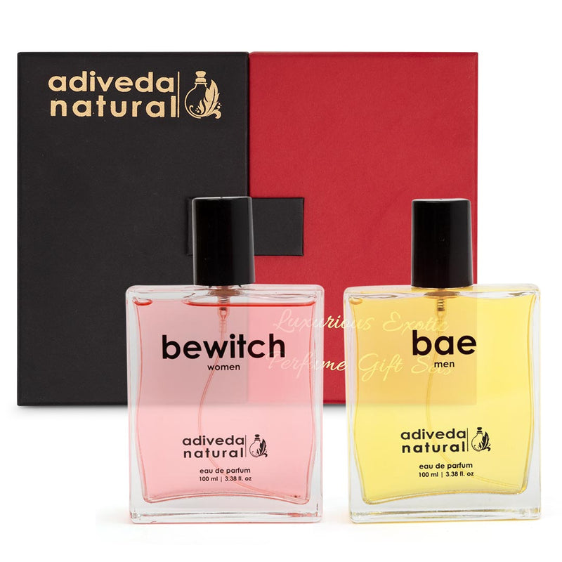 natural perfume combo | bewitch & bae | Perfume combo for men and women | Bae Perfume for Men | Bewitch Perfume For Women | Perfume For Women | Perfume For Men | Woody Perfume | Spicy Perfume | Musky Perfume | Floral Perfume | Perfume | Scent | Fragrance | Oud | Fresh Perfume | Natural Perfume | Organic Perfume | Fashion | Shopping | Affordable Price | Best Selling | India | Adiveda Natural | 100 ml Perfume